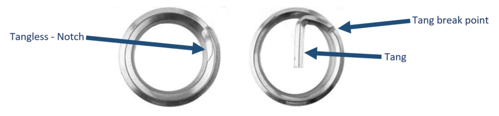 tang and tangless inserts